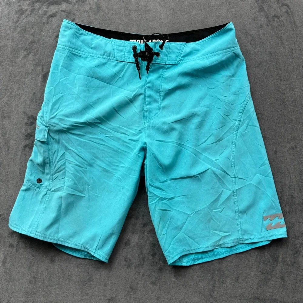 Billabong Platinum X Mens Board Shorts Turquoise Blue Size 32 M122AADX